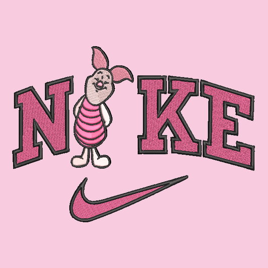 Nike Piglet Embroidered YOUTH Hoodie / Crewneck Sweatshirt Kids Boy Girl Unisex Winnie The Pooh