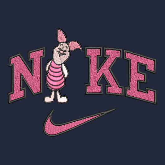 Nike Piglet Embroidered YOUTH Unisex Kids Boy Girl Crewneck Sweatshirt Winnie Pooh