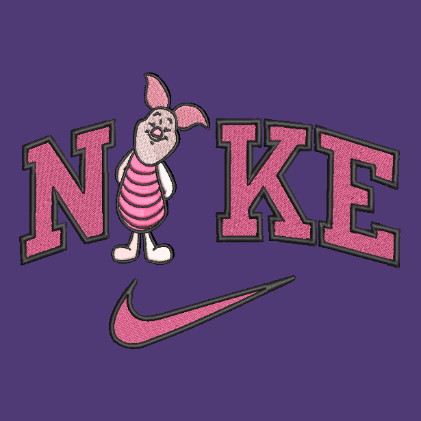 Nike Piglet Embroidered Adult Unisex Crewneck Sweatshirt Winnie Pooh