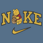 Nike Winnie The Pooh Embroidered Adult Unisex Crewneck Sweatshirt Honey Pot