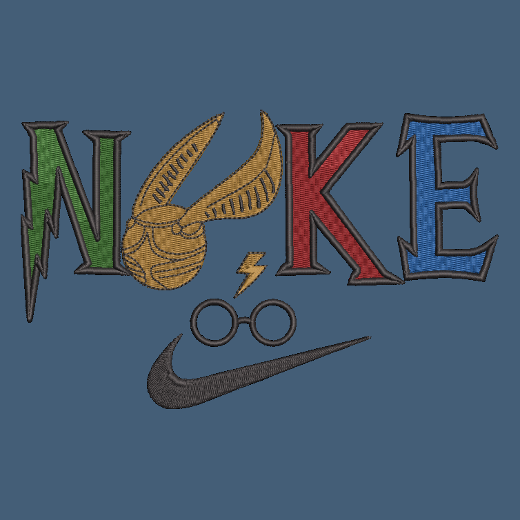 Nike Harry Potter Embroidered ADULT Hoodie / Crewneck Sweatshirt Unisex Wizard Glasses Lightning Snitch