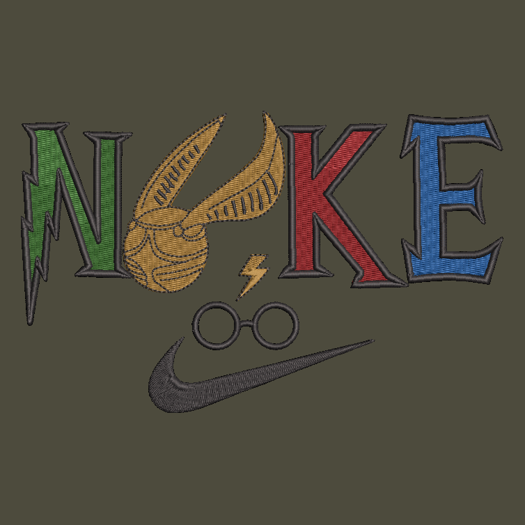 Nike Harry Potter Embroidered ADULT Hoodie / Crewneck Sweatshirt Unisex Wizard Glasses Lightning Snitch