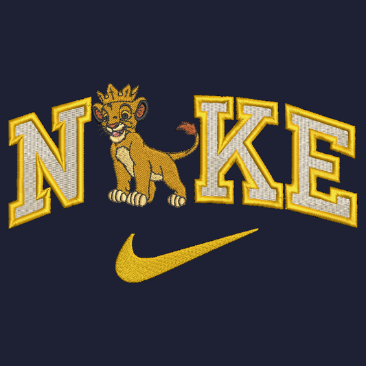Nike Simba Embroidered YOUTH Hoodie / Crewneck Sweatshirt Kids Boy Girl Unisex Animal Lion