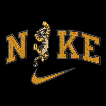 Nike Tigger HOODIE Embroidered Adult Unisex Hooded Sweatshirt Winnie Pooh