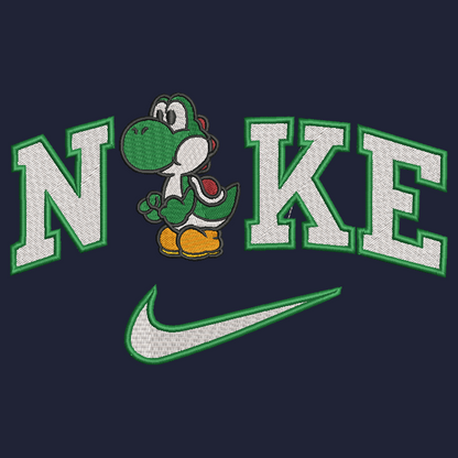 Nike Mario Bros Yoshi Embroidered ADULT Hoodie / Crewneck Sweatshirt Unisex Video Gamer Gift