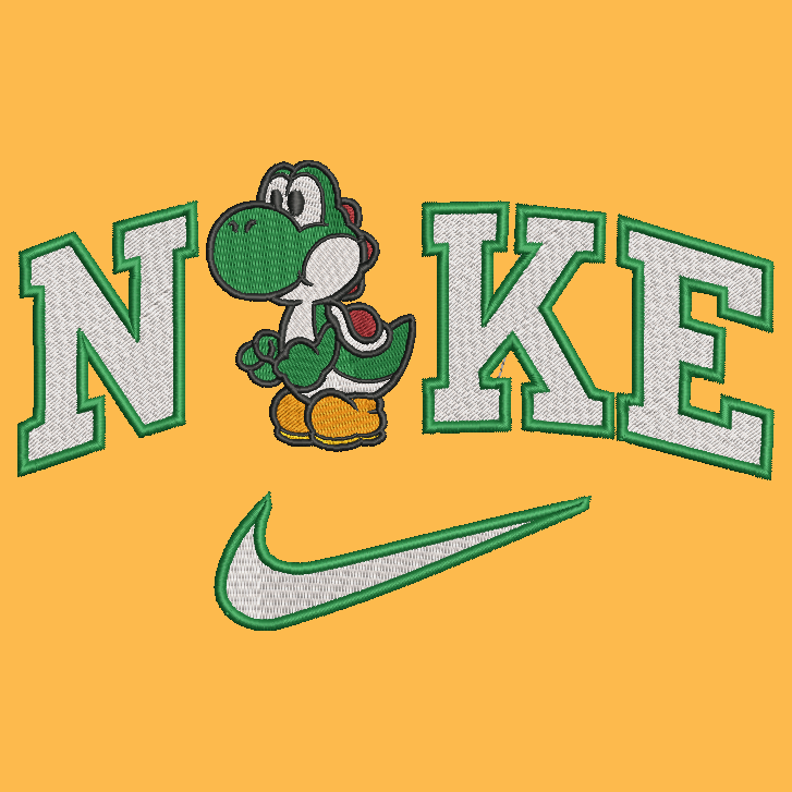 Nike Mario Bros Yoshi Embroidered ADULT Hoodie / Crewneck Sweatshirt Unisex Video Gamer Gift