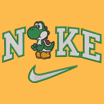 Nike Mario Bros Yoshi Embroidered ADULT Hoodie / Crewneck Sweatshirt Unisex Video Gamer Gift