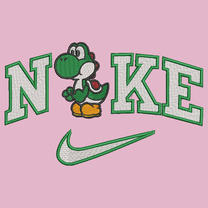 Nike Mario Bros Yoshi Embroidered ADULT Hoodie / Crewneck Sweatshirt Unisex Video Gamer Gift