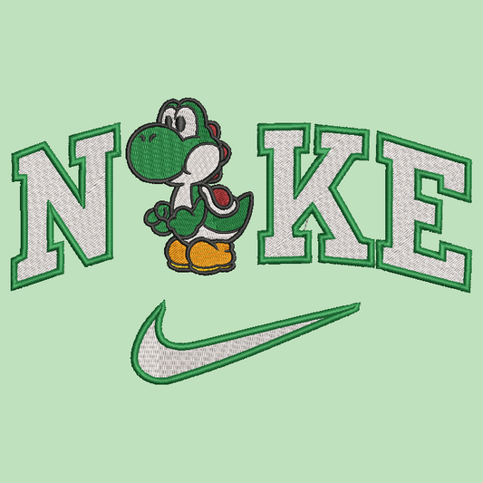 Nike Mario Bros Yoshi Embroidered ADULT Hoodie / Crewneck Sweatshirt Unisex Video Gamer Gift