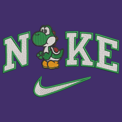 Nike Mario Bros Yoshi Embroidered ADULT Hoodie / Crewneck Sweatshirt Unisex Video Gamer Gift