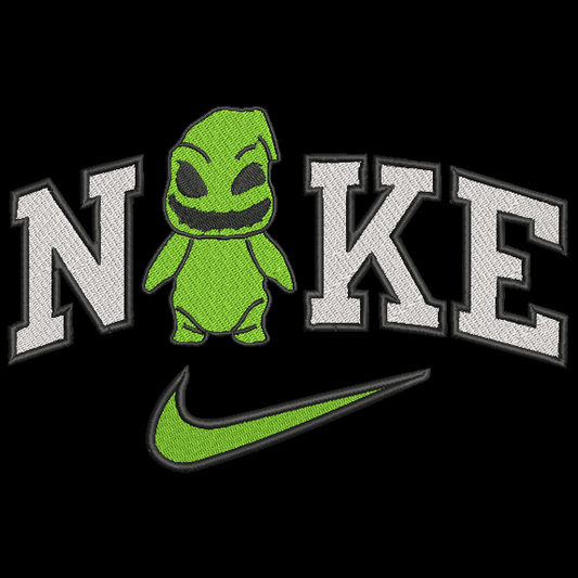 Nike Oogey Boogie Embroidered Adult Unisex Crewneck Sweatshirt Halloween Nightmare Before Christmas