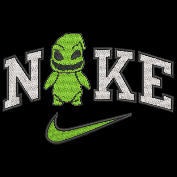 Nike Oogey Boogie HOODIE Embroidered Adult Sweatshirt Halloween Nightmare Before Christmas