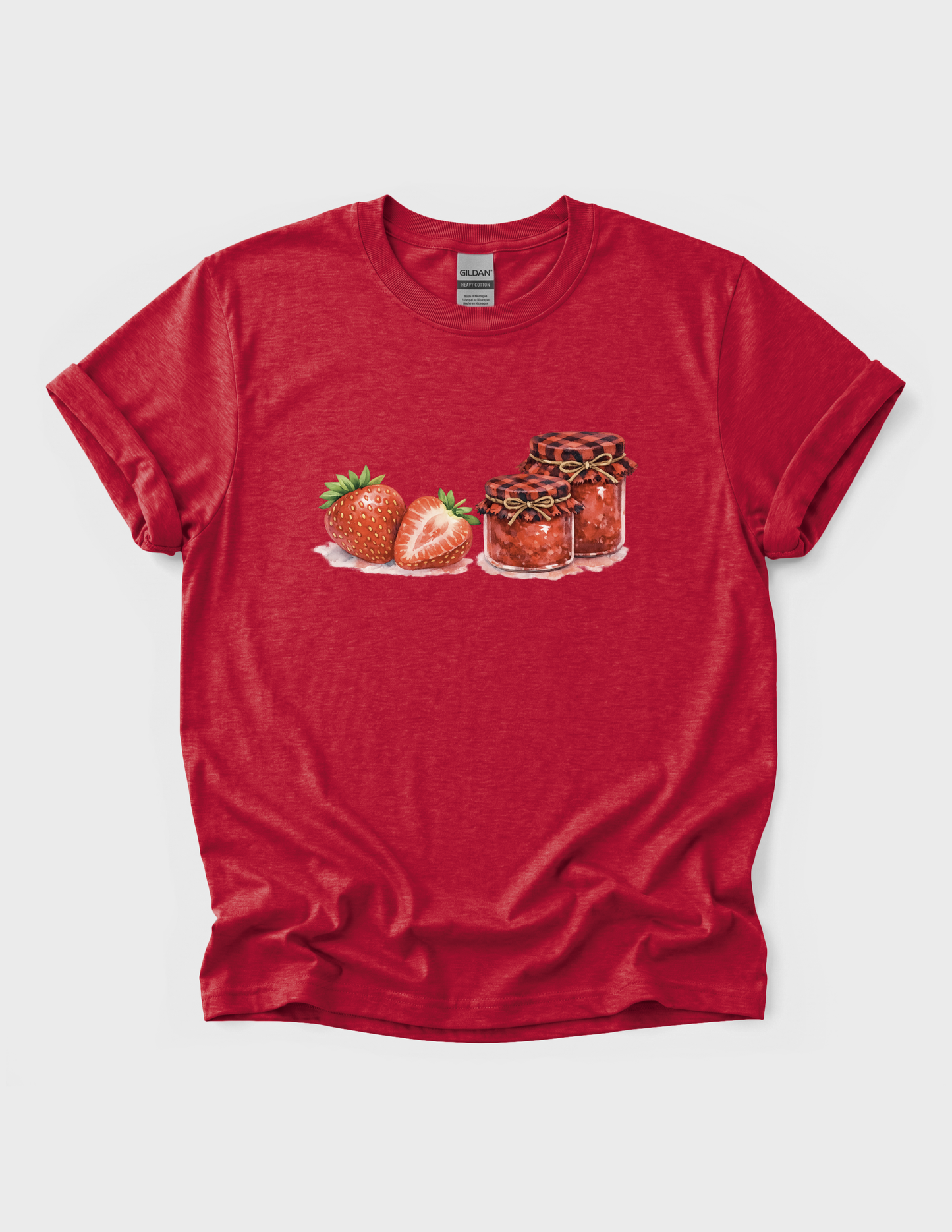 Strawberry Jam Graphic Tee T-shirt or Sweatshirt ADULT Unisex Hoodie / Crewneck Watercolor Food Canning Farm Life