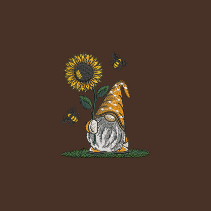 Gnome Towels Embroidered Hand Towel Bathroom Home Decor Spring Flowers