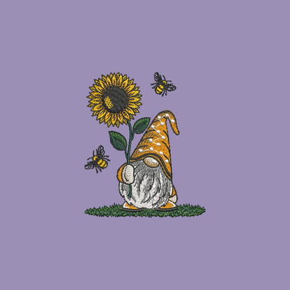 Gnome Towels Embroidered Hand Towel Bathroom Home Decor Spring Flowers