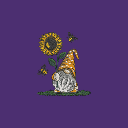 Gnome Towels Embroidered Hand Towel Bathroom Home Decor Spring Flowers