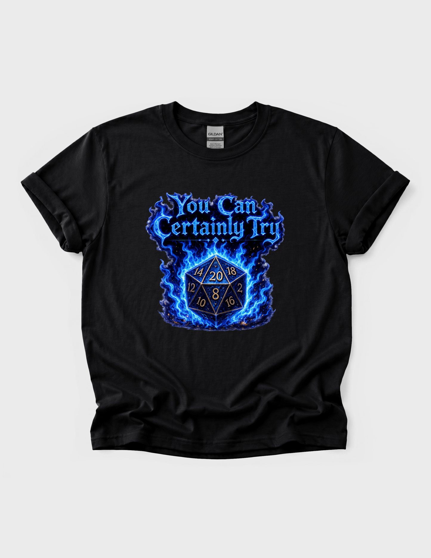 D20 Dice Graphic Tee T-shirt or Sweatshirt ADULT Unisex Hoodie / Crewneck D&D Dungeons Dragons Gamer Lover Gift
