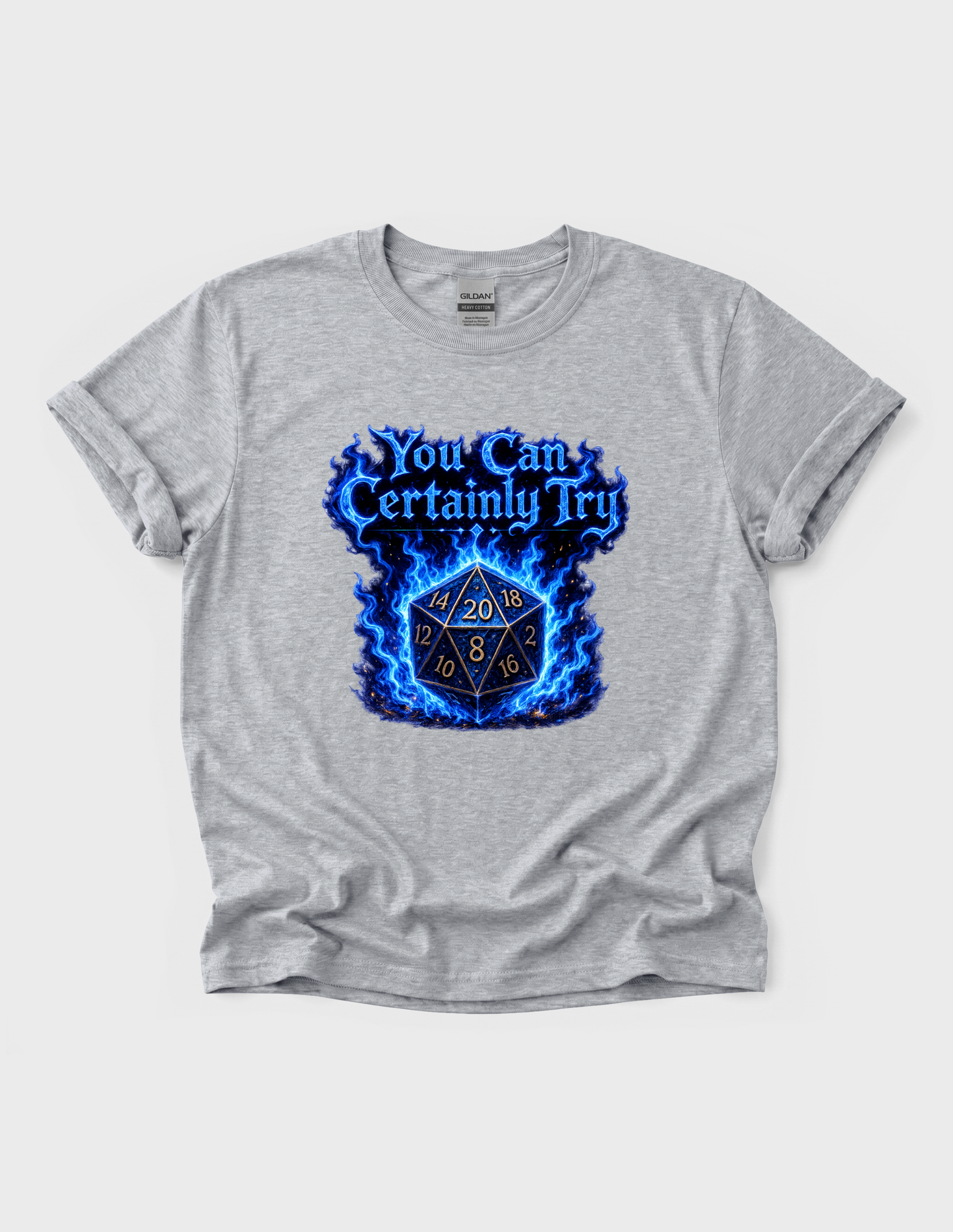 D20 Dice Graphic Tee T-shirt or Sweatshirt ADULT Unisex Hoodie / Crewneck D&D Dungeons Dragons Gamer Lover Gift