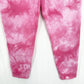 Lularoe Boyfriend Jogger Womens Medium Sweatpant Bright Pink Tie Dye Cozy Lounge