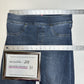 Spanx Jeans Women Medium Ankle Skinny Blue Pull On Stretch Denim Distressed Fray