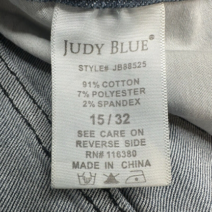 Judy Blue Jeans Womens 15 32 Skinny Ankle High Rise Blue Stretch Dark Denim