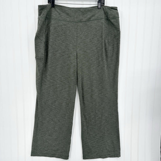 Duluth Trading Noga Pants Womens XXLx29 Classic Relaxed Leg Green Athleisure