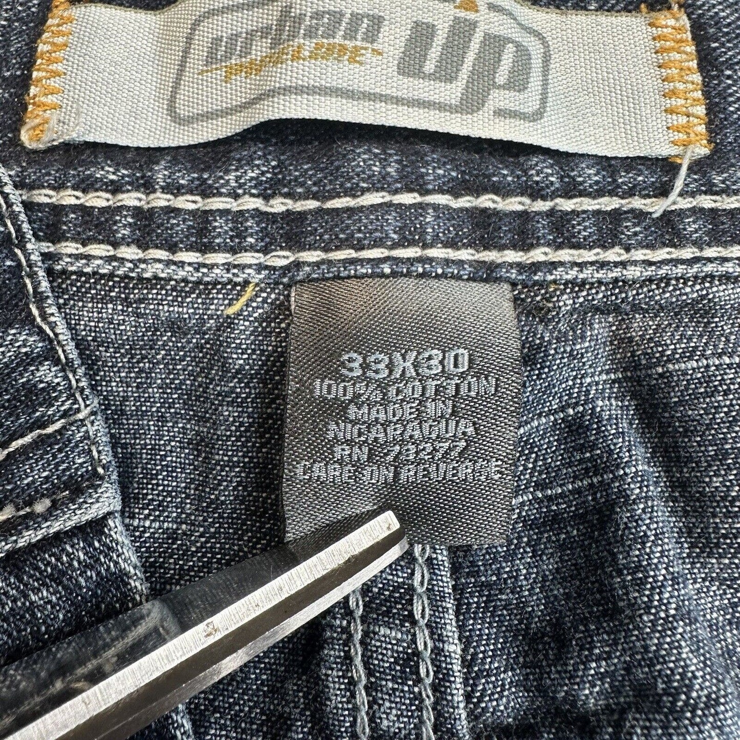 Urban Pipeline Jeans Mens 33x30 Blue Carpenter Loose Baggy Wide Denim Streetwear