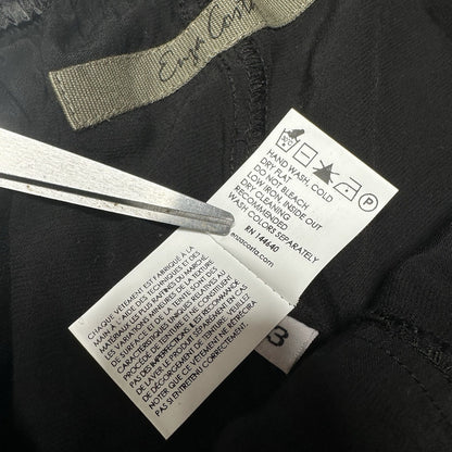 Enza Costa Pants 3 Womens Large Jogger Rayon Satin Black Pull On Ankle EUC