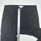 Sundance Pants Womens 6 Black Pinstripe Linen Cotton Coastal Contemporary