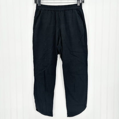 Marine Layer Pants Womens XS Allison Crop Black Lyocell Tencel Coastal Beach