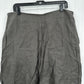 Sarah Pacini Pants 4 Women XL Linen Drop Crotch Crop Zip Coastal Beach Lagenlook