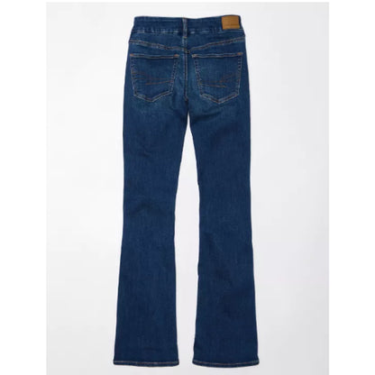 American Eagle Jeans 12 Curvy Lowrise Kick Bootcut Next Level Blue Denim NEW