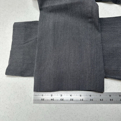 Gunex Wool Pants Womens US 12 Straight Trouser Dark Gray Wool Blend Italy EUC