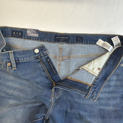 Lucky Brand Jeans Mens 38x32 Blue 410 Athletic Slim Stretch Medium Denim NEW