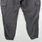 Nicole Miller Pants Womens Large Linen Cargo Jogger Gray Pull On Coastal Beach