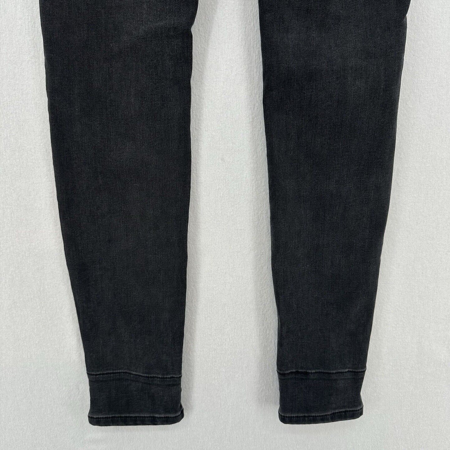 Judy Blue Jeans 9 29 Skinny Black Stretch Denim Red Buffalo Plaid Patch Distress