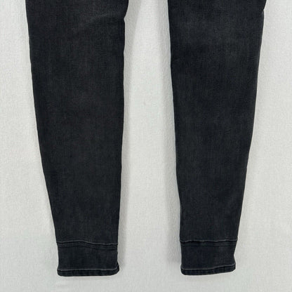 Judy Blue Jeans 9 29 Skinny Black Stretch Denim Red Buffalo Plaid Patch Distress