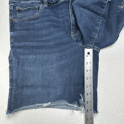 American Eagle Shorts 18 Skinny Bermuda Midrise Blue Next Level Stretch Denim