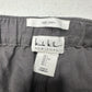 Nicole Miller Pants Womens Large Linen Cargo Jogger Gray Pull On Coastal Beach