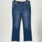 Lularoe Jeans Womens 32 US 14 Bootcut Blue Stretch Denim Tummy Panel Western EUC