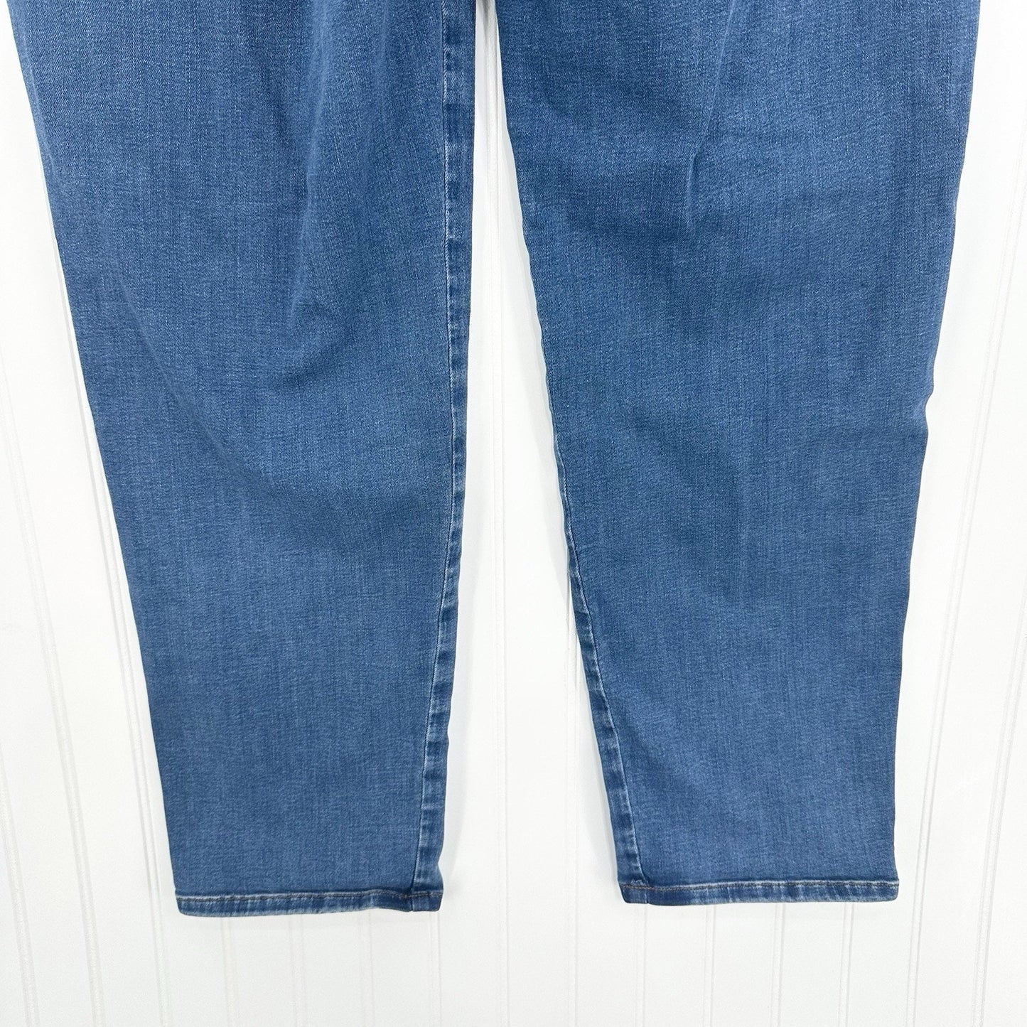 J Jill Jeans Womens 16 High Rise Straight Leg Ankle Blue Stretch Denim Comfort