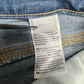 Chicos Jeans 2 US 12 So Slimming Girlfriend Slim Leg Crop Blue Denim Fray *Spot