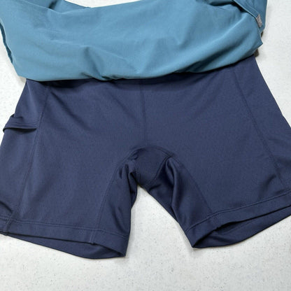 Title Nine Skort Womens Medium Original Dream Buttah Teal Blue Skirt/Shorts EUC