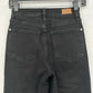 Judy Blue Jeans Womens 0 24 Straight Leg Black Stretch Denim Split Hems EUC