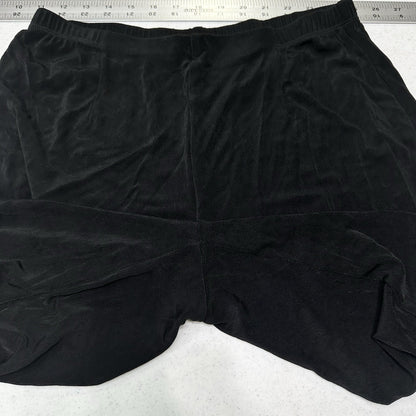 Chicos Travelers Pants 2 US Large Slinky Knit High Rise Black Stretch Coastal