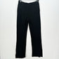 Monrow Pants Womens Small SuperSoft Straight Black Knit Pull On Split Hems Cozy