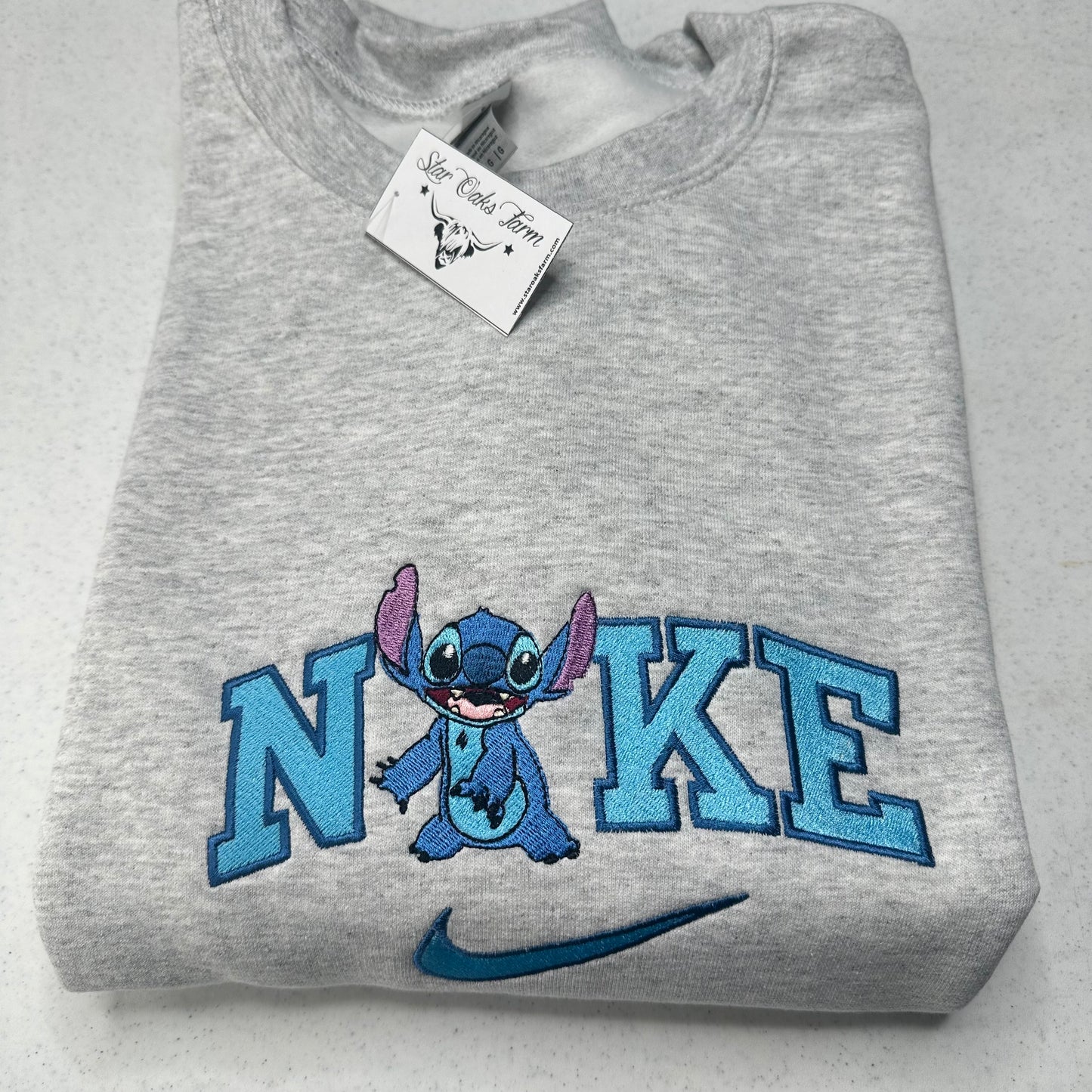 Nike Stitch Embroidered ADULT Hoodie / Crewneck Sweatshirt Unisex Cartoon Movie Lover Gift