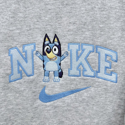 Nike Bluey Sweatshirt Embroidered TODDLER Crewneck Dog Best Friend Sisters Animal Cartoon