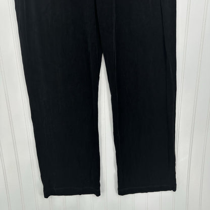 Chicos Travelers Pants 2 US Large Slinky Knit High Rise Black Stretch Coastal