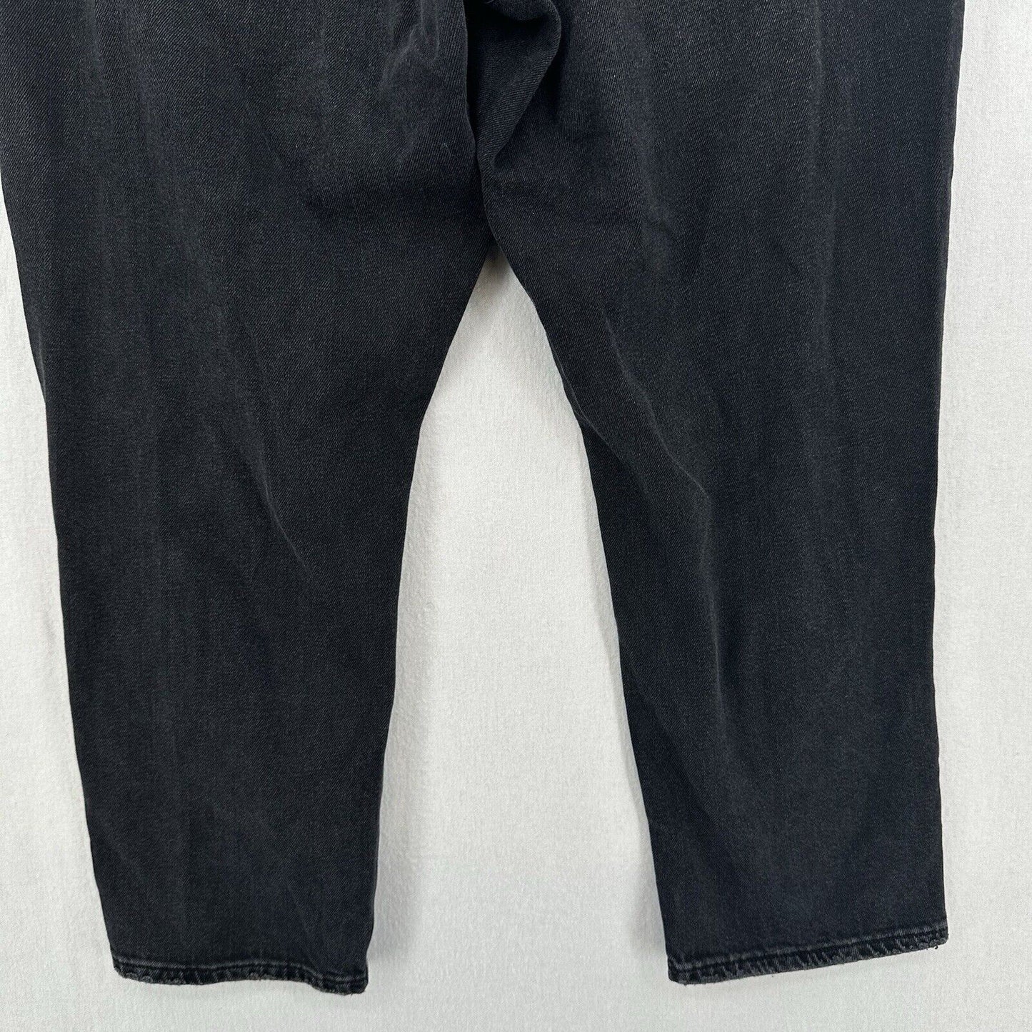 American Eagle Jeans Womens 14 Short Mom High Rise Faded Black Denim Distressed